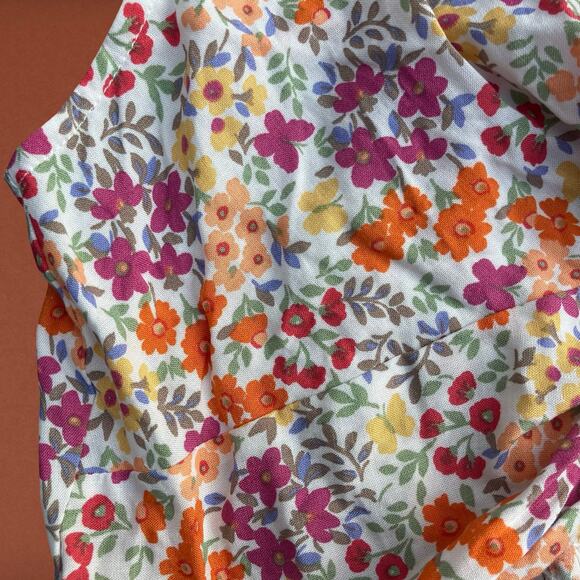 Y2K floral flutter sleeve crop top, coquette cottagecore whimsical fairy boho - Picture 5 of 6